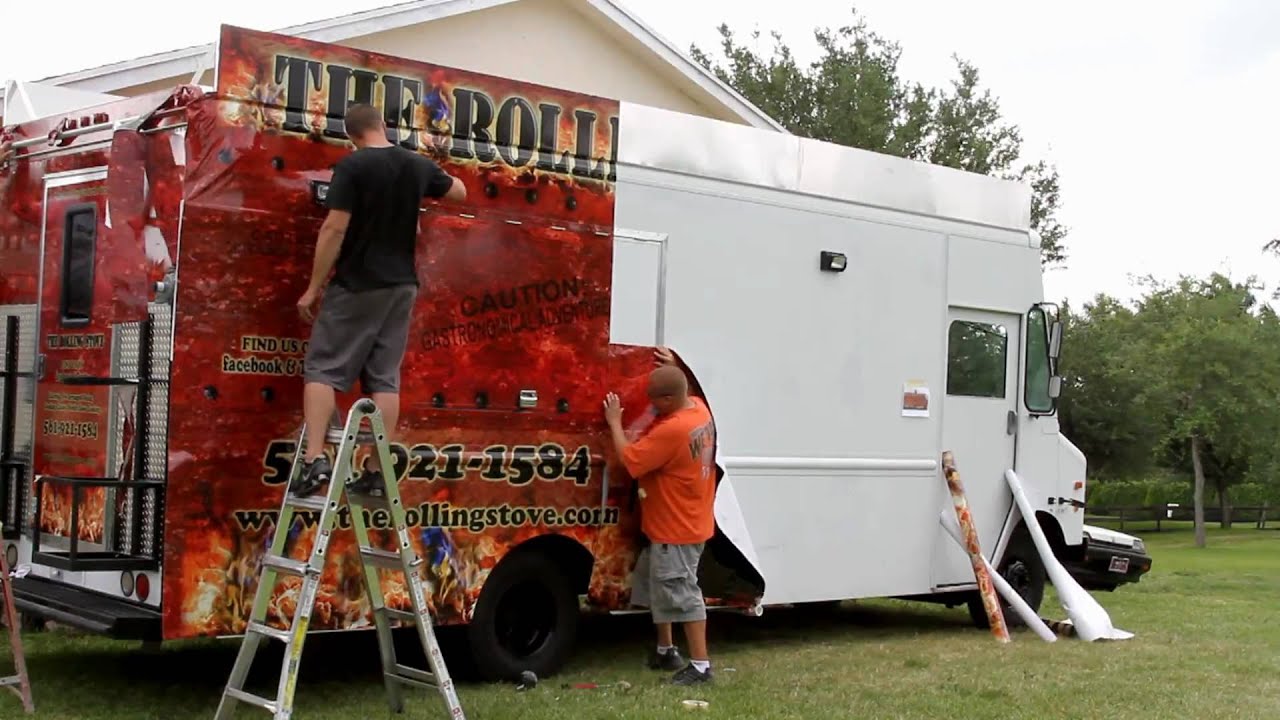 The Rolling Stove - Food Truck - Vehicle Wrap by Signs-Stripes.com