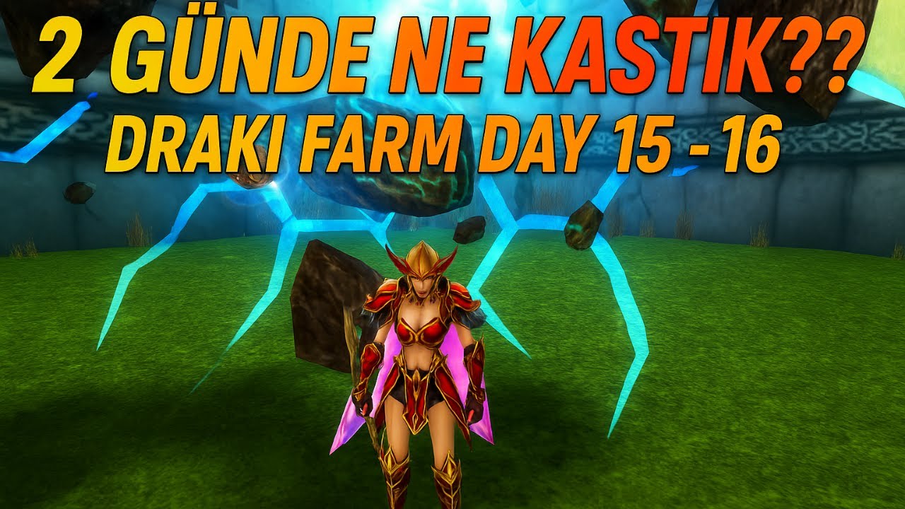 Draki Farm Day #15 - #16 / 4 Karakter 12 Tur Draki Tower / BDW / JR / #knightonline