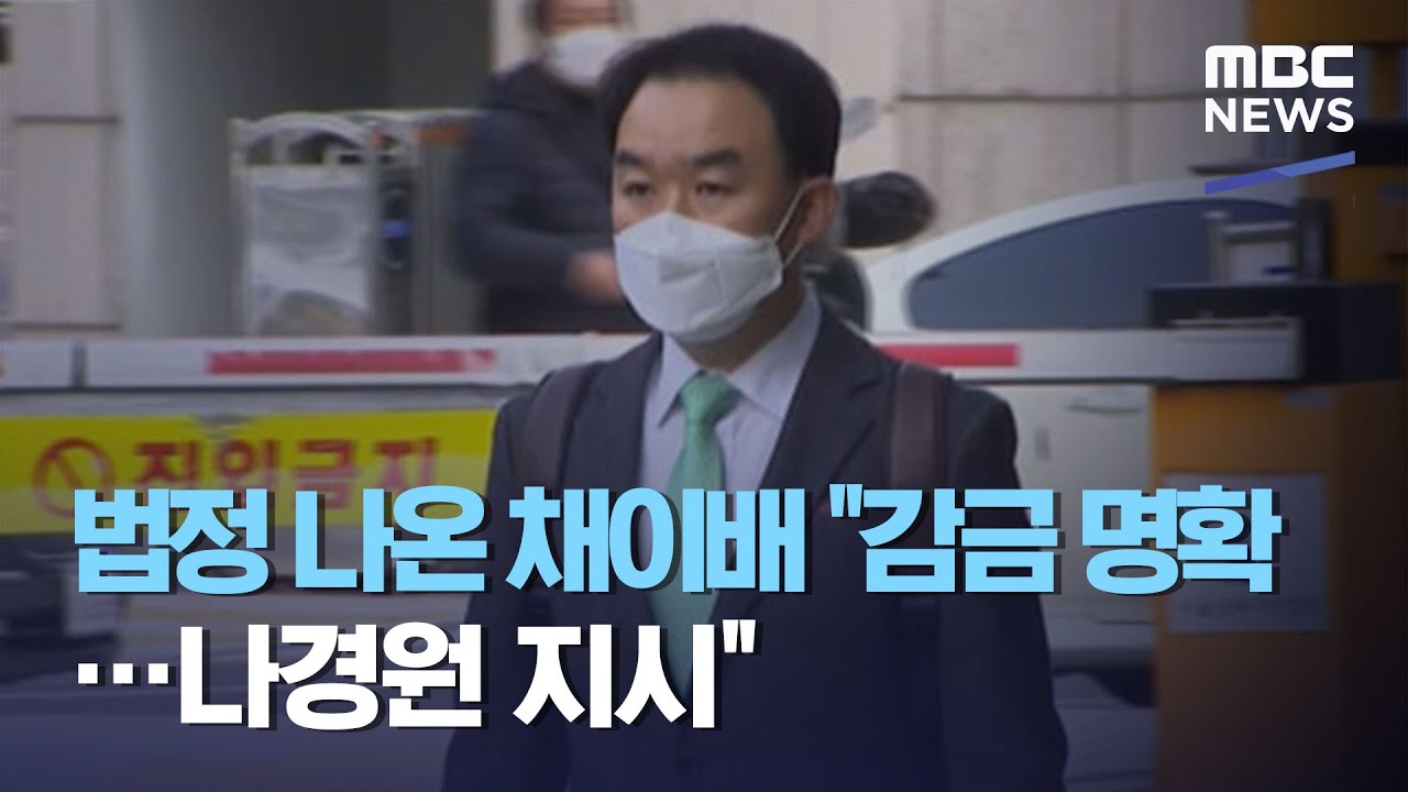 법정 나온 채이배 