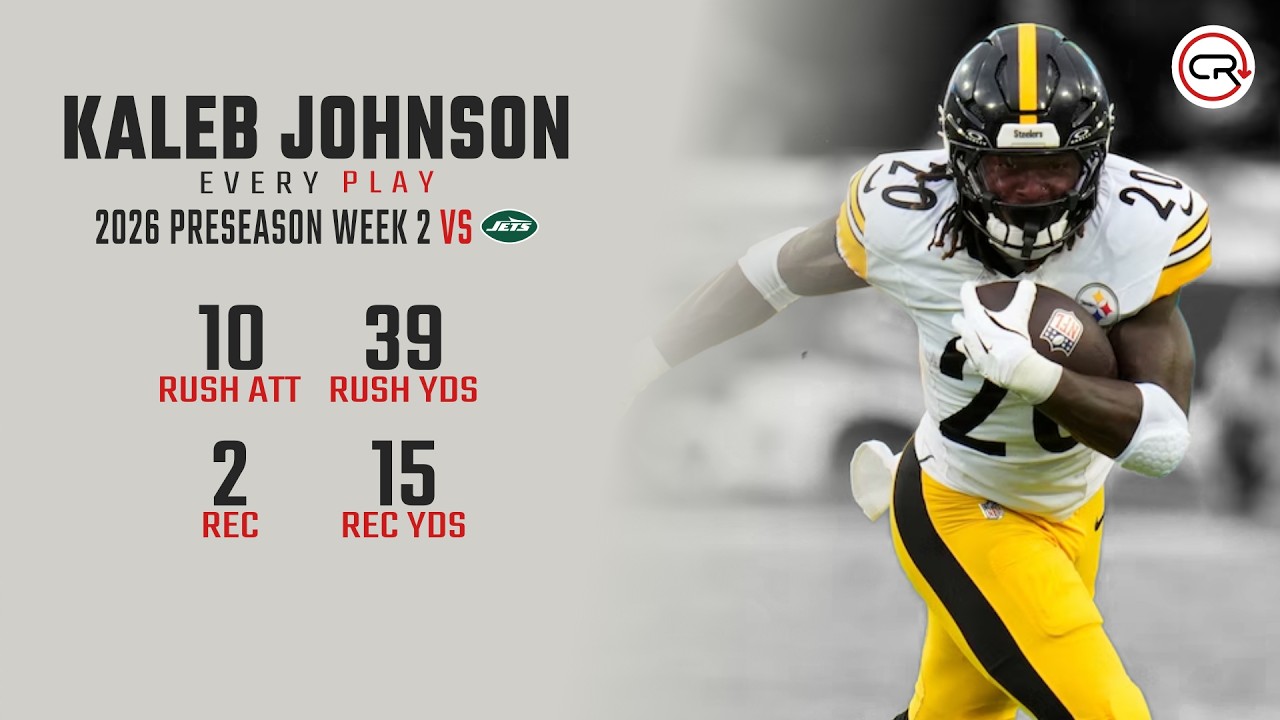 Kaleb Johnson Preseason Week 2 Highlights vs Jets | Every Play
