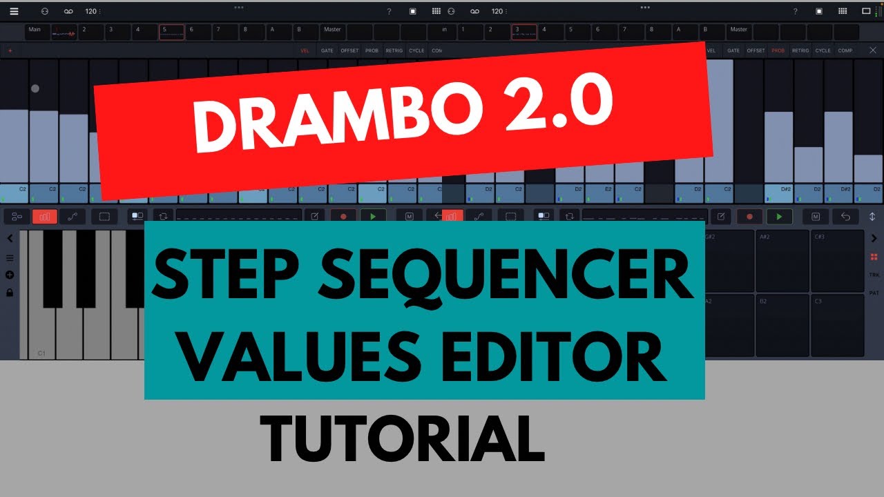 Drambo 2.0 tutorial #5: Step Sequencer Values Editor