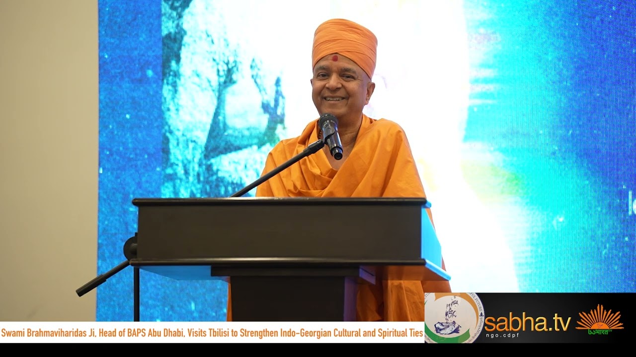 Swami Brahmaviharidas Ji, Visits Tbilisi to Strengthen Indo Georgian Cultural and Spiritual Ties