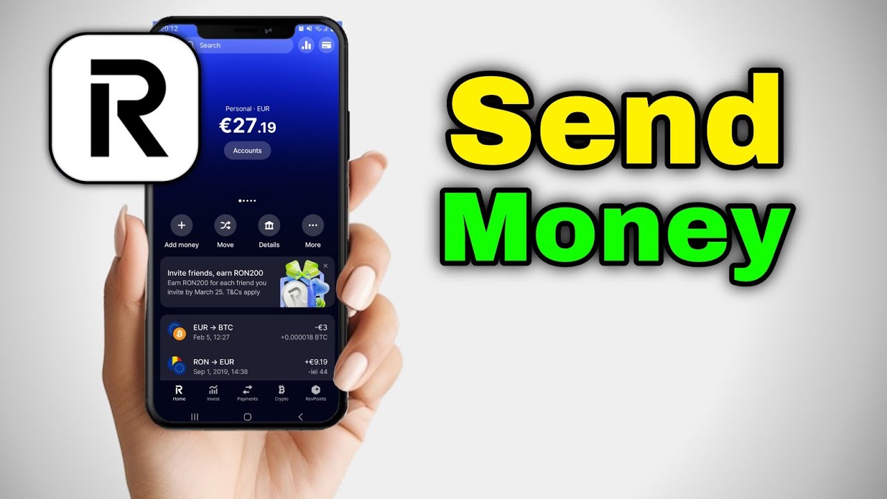 How To Send Money To Friends or Bank on Revolut