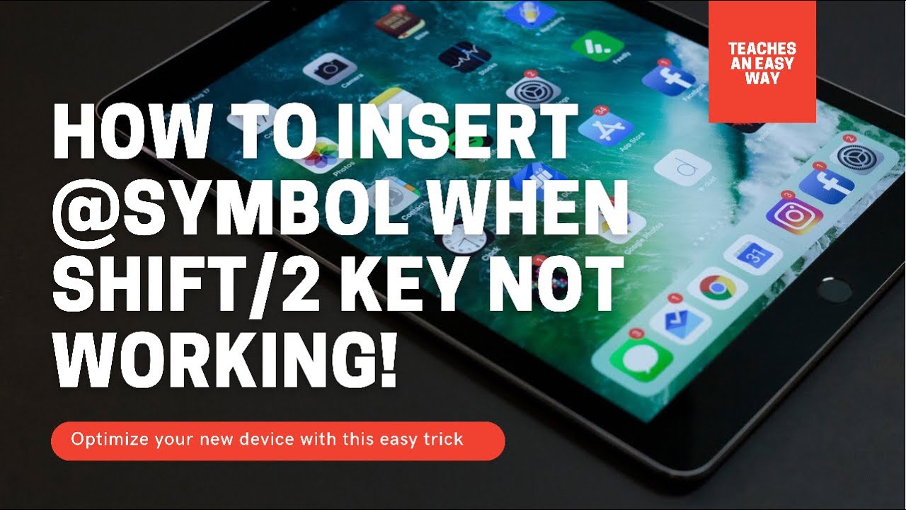 How to insert &lsquo;@ if  (SHIFT2) KEY ON KEYBOARD NOT WORKING?☹️ FIX KEYBOARD PROBLEM EASILY😄