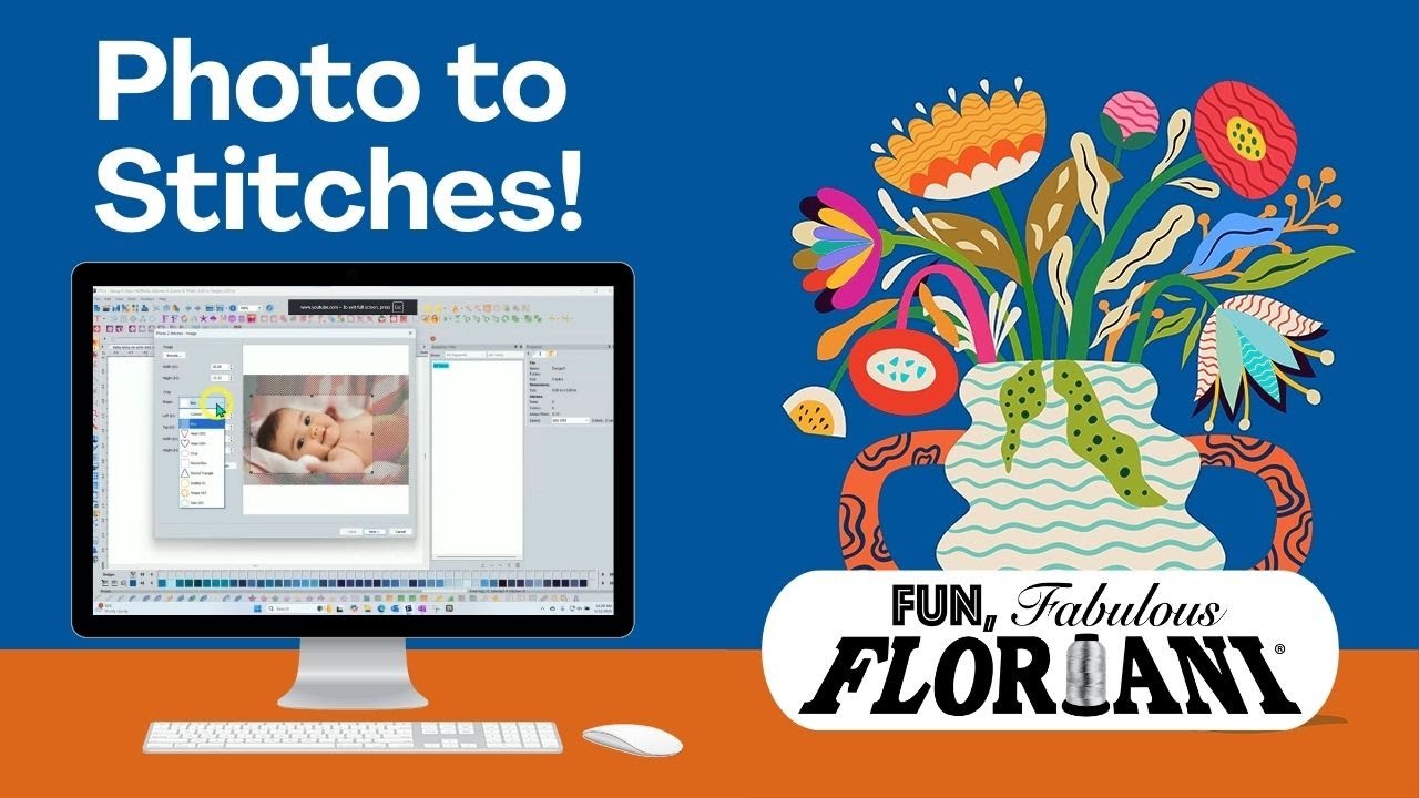 Learn to use the Photo to Stitches Tool