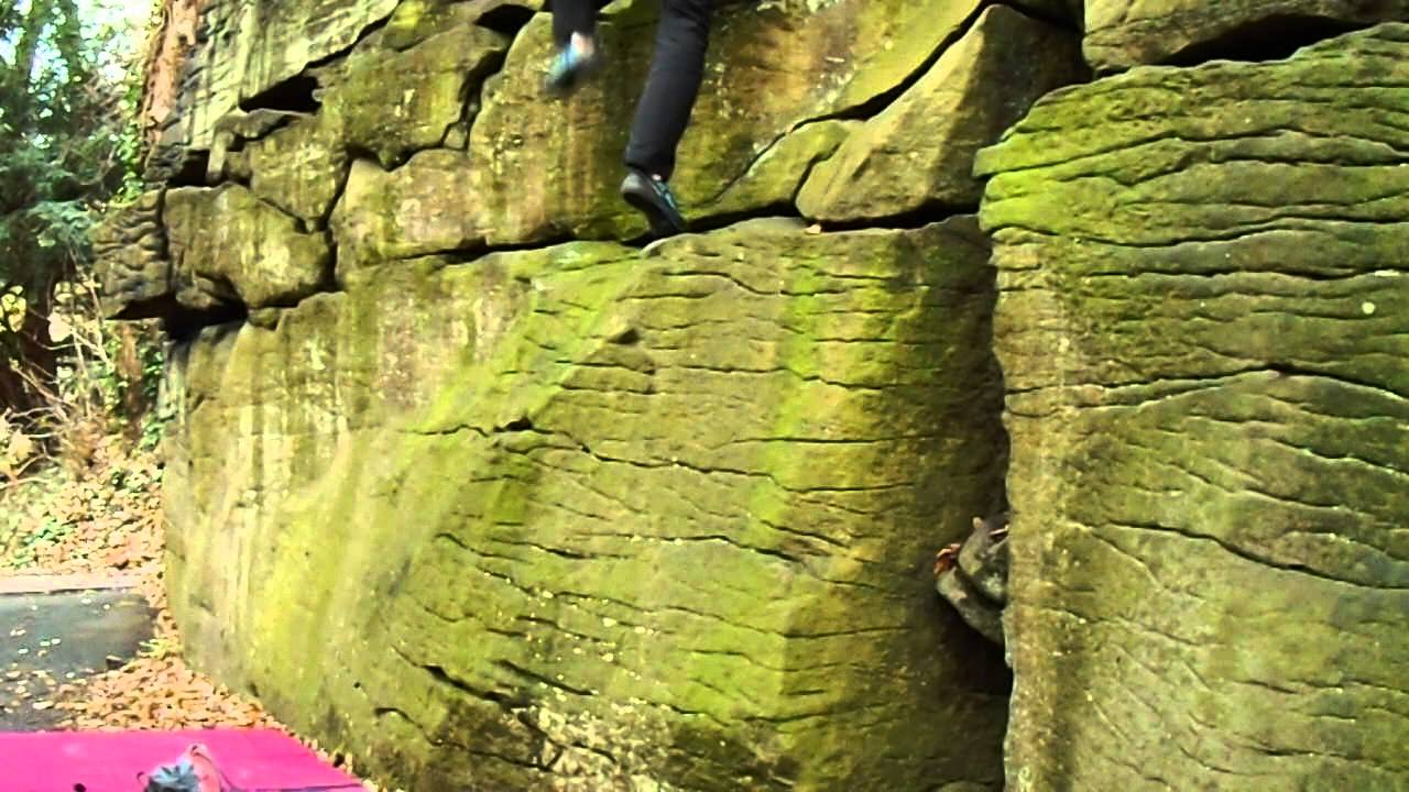 Jesmond Dene Bouldering Half Dome 5A