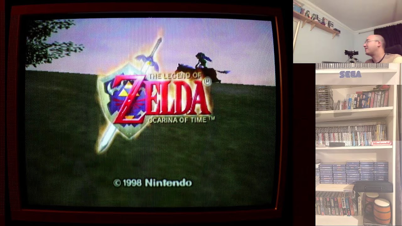 Zelda Ocarina of Time played on CRT TV Nintendo 64