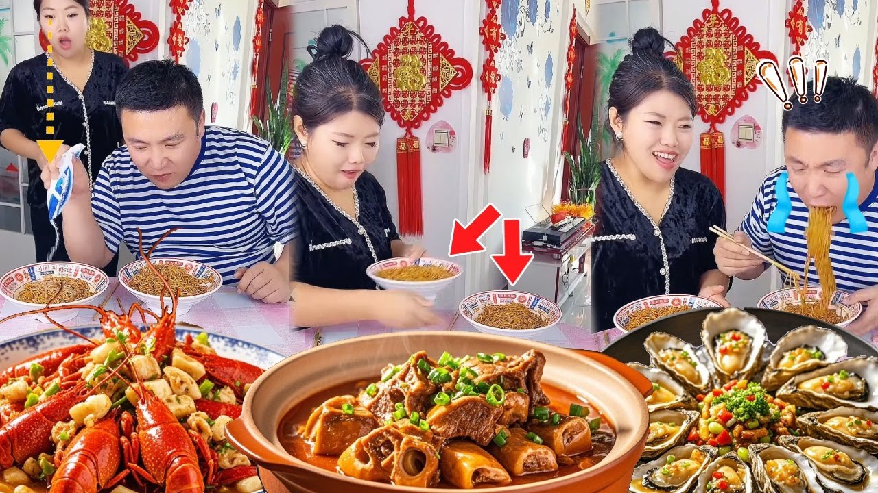 蠢老公支走我在我面条里放半袋食盐和半管芥末？我找准机会和他的调换位置，最后自作自受被辣到满屋跑
