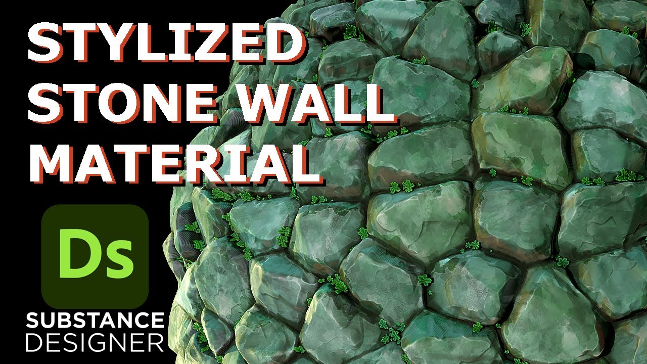 Stylized Stone Wall Material Tutorial - Substance Designer