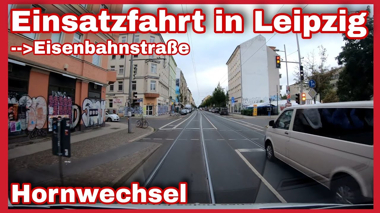 🆘️Rettungswagen EINSATZFAHRT in Leipzig🚑Im RTW mit TATÜTABLAU durch die Eisenbahnstraße🚨🔊
