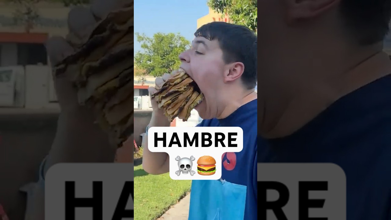 Puede COMER una GIGANTE HAMBURGUESA #nosabias #sabias #increible