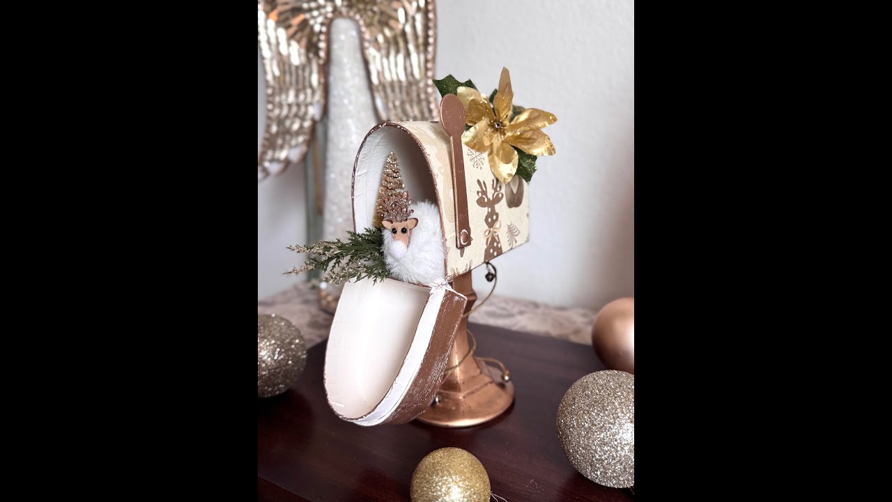 Mini Dollar Tree Reindeer Mailbox - Christmas - Dec 2025