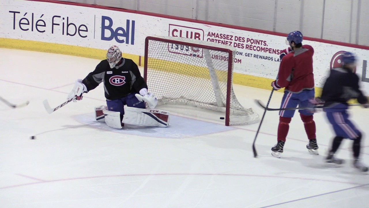 Carey Price practice , February 17, 2017.