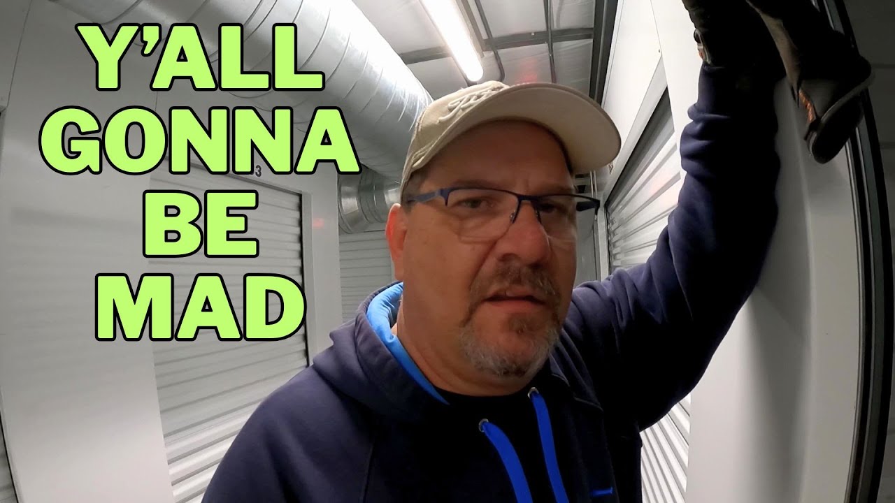 Crashing out in a storage unit