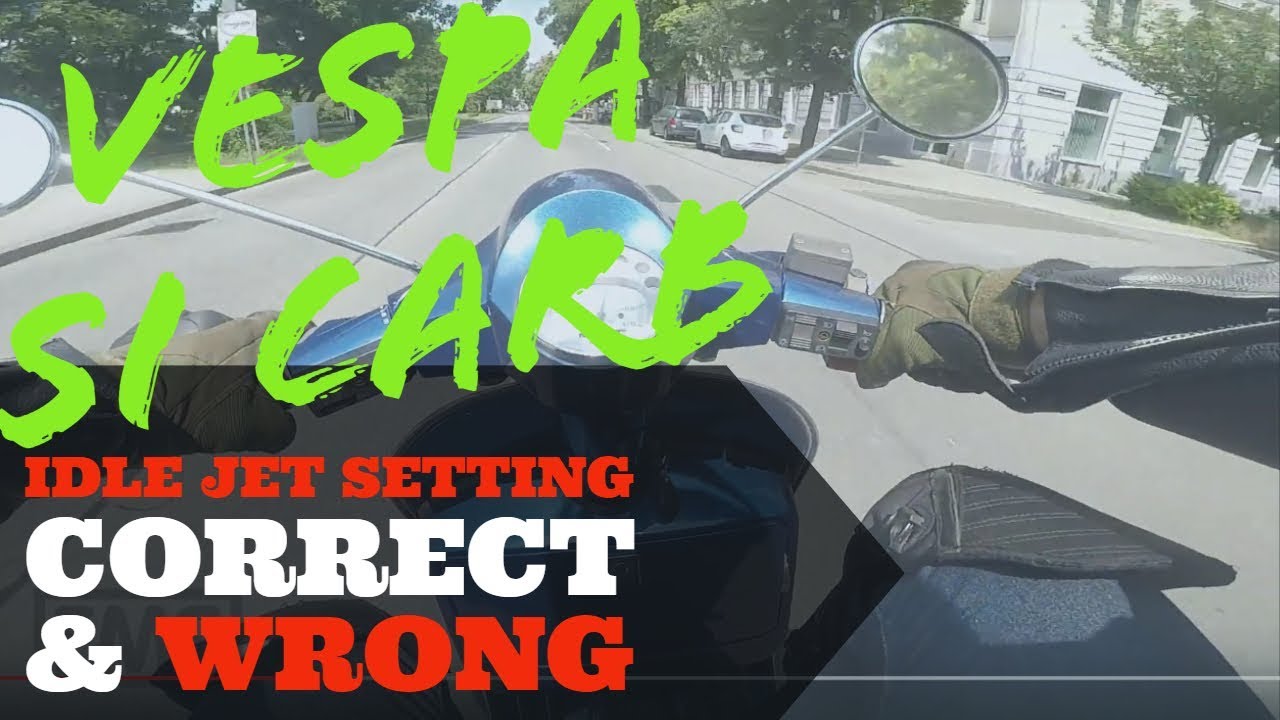 vespa IDLE JET: correct & WRONG setting example SOUNDCHECK / polini 177 / FMPguides