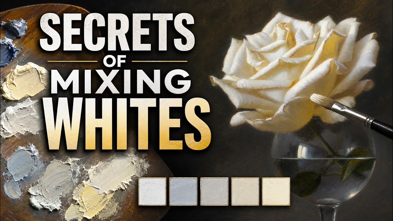 Secrets of mixing white colors - White rose