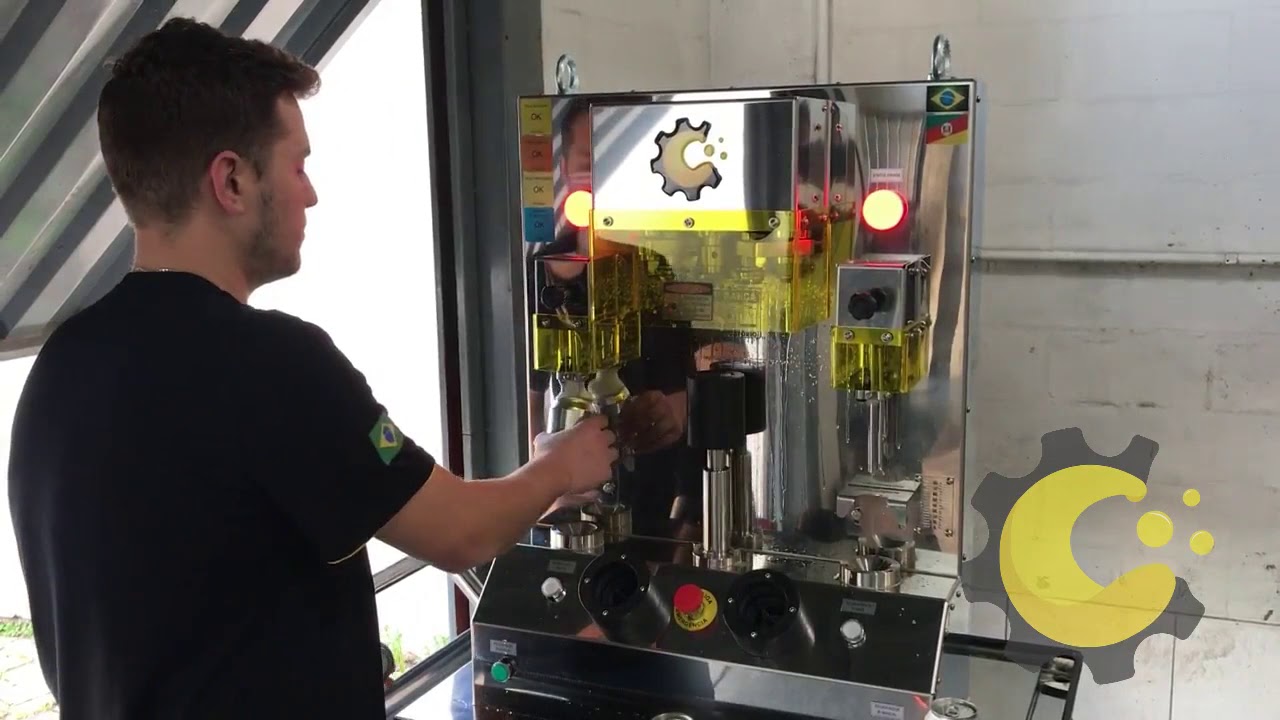 Envasadora semiautomática para latas CarbonaTech - Carbo L100