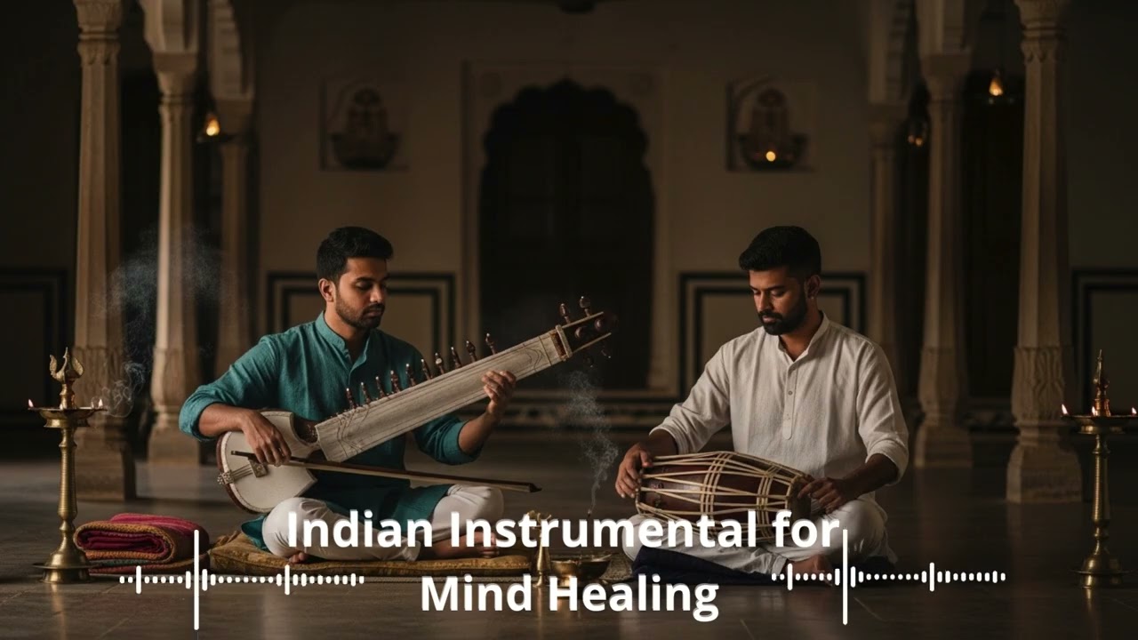 Indian Meditation Instrumental – 1 Hour Sacred Hindustani × Carnatic Healing Ragas