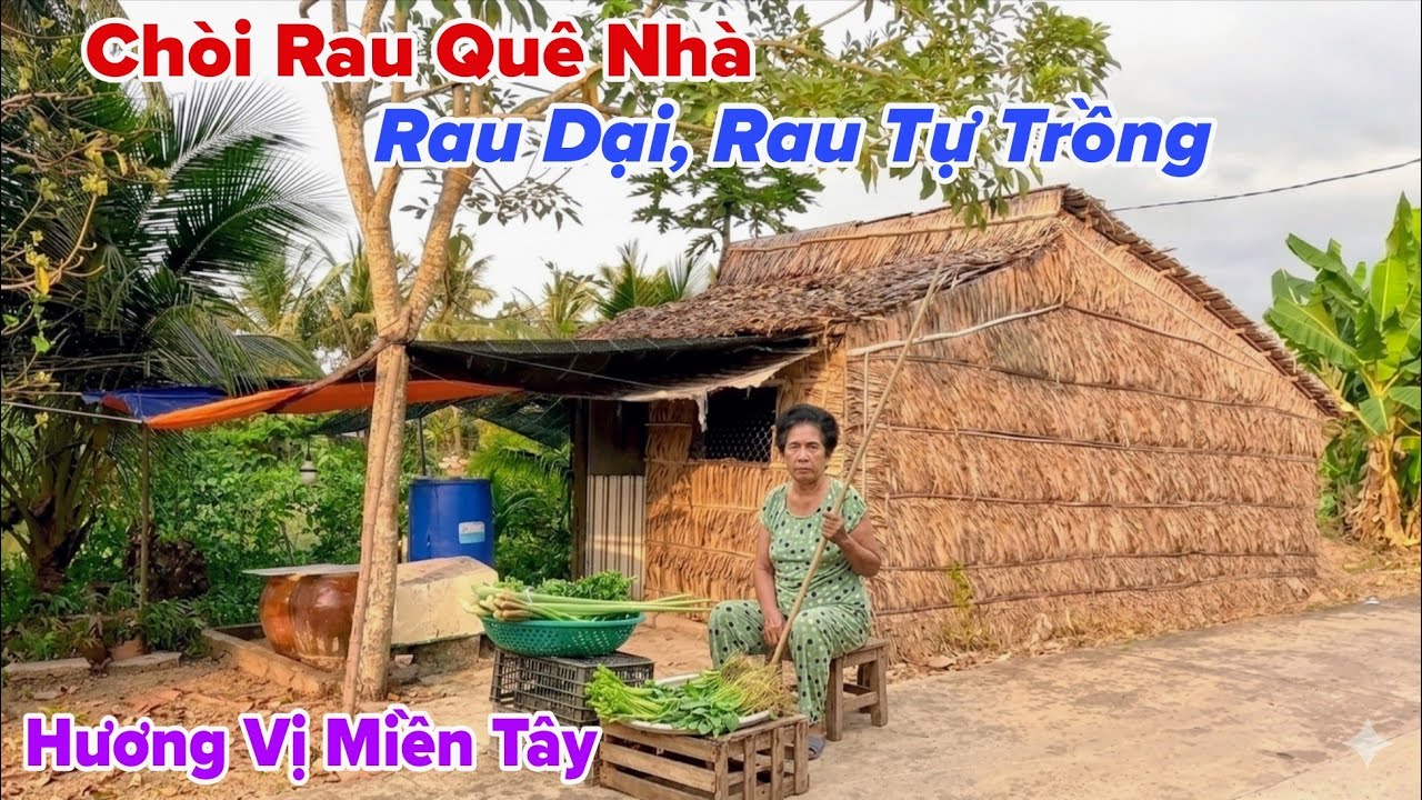 Chòi Rau Quê Nhà Ven Đường Làng Miền Tây Sông Nước Nay Hiu Quạnh Quá 