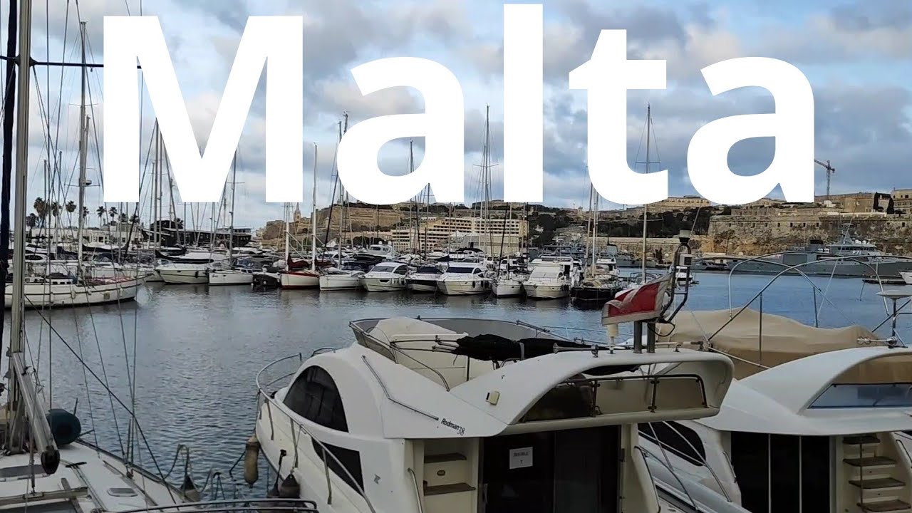 Walking Tour from Msida to Valletta 🇲🇹 | Beautiful Sea Views & Yachts