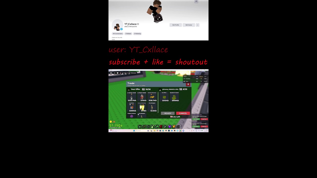 Trading in Steal A Brainrot! #shorts