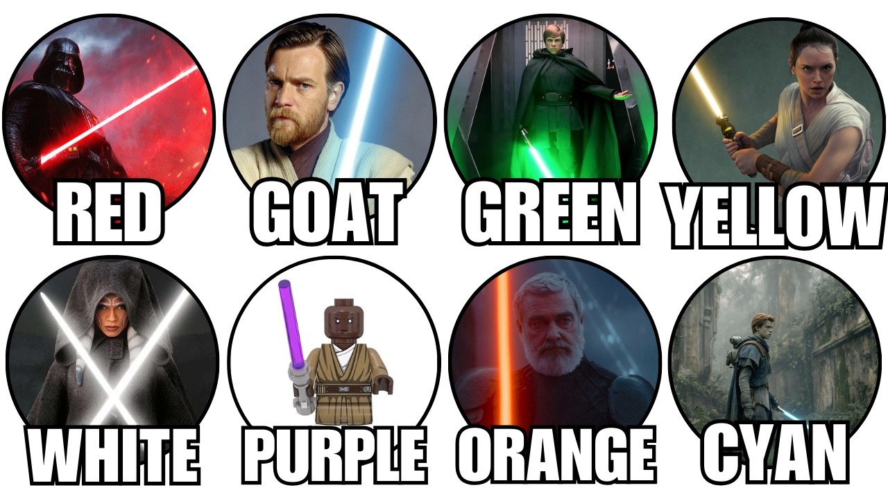 Every Lightsaber Color Explained in 8 Minutes