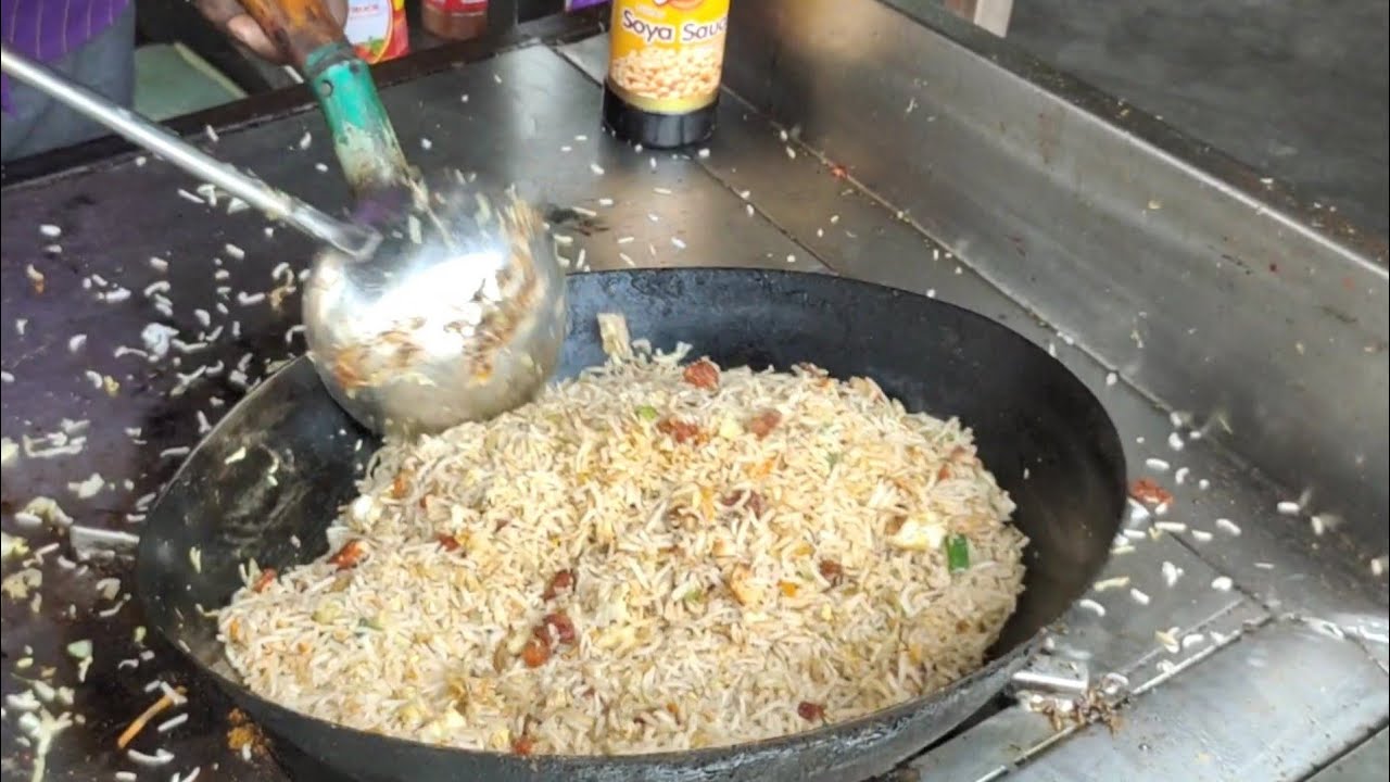 Best Roadside Chicken Fried Rice | Indian Street Food