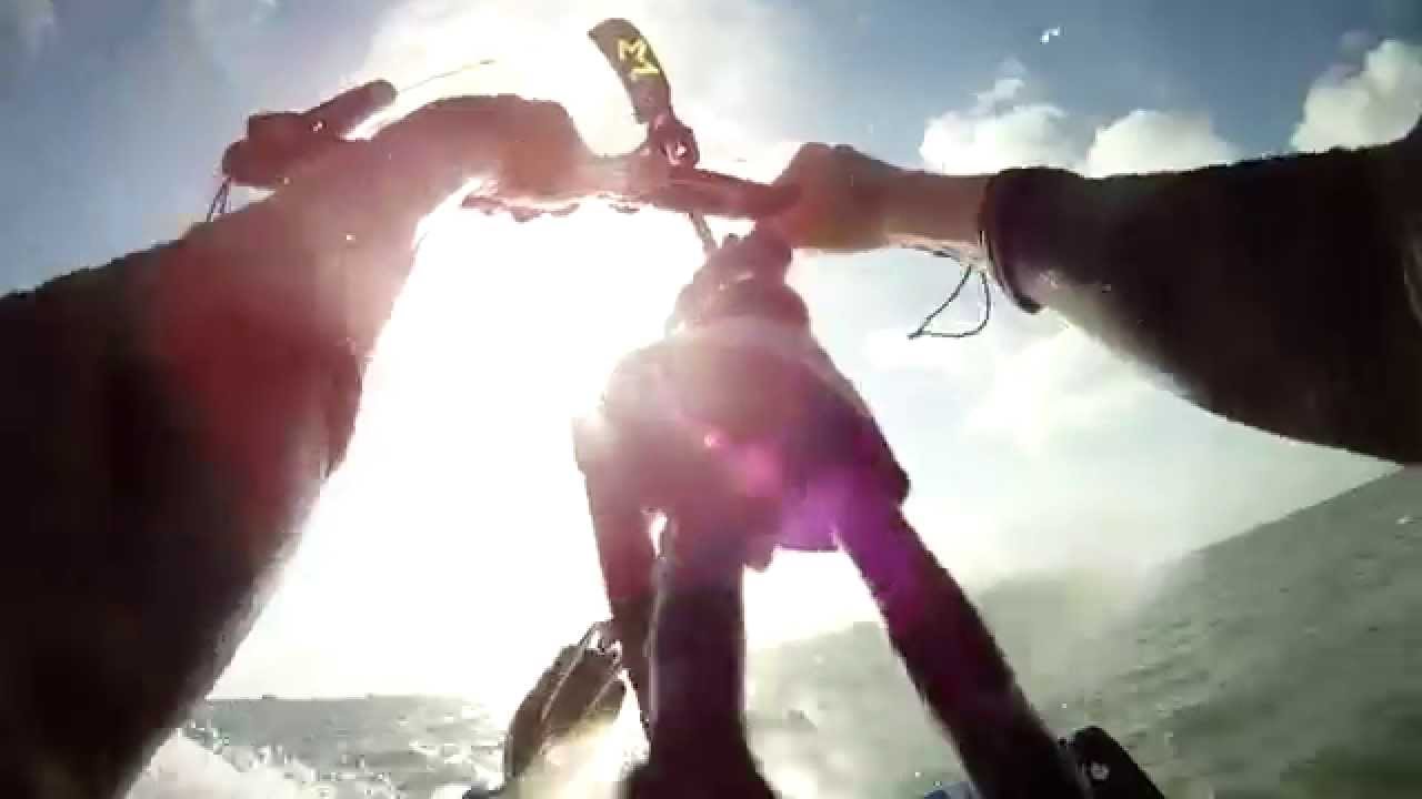 Kitesurfing in Stiltsville, Florida May 2014