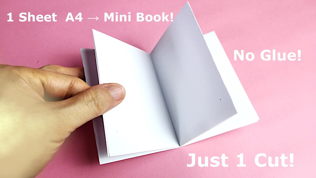 No Glue, No Staples &ndash; Just 1 Sheet to Make This Mini Book!