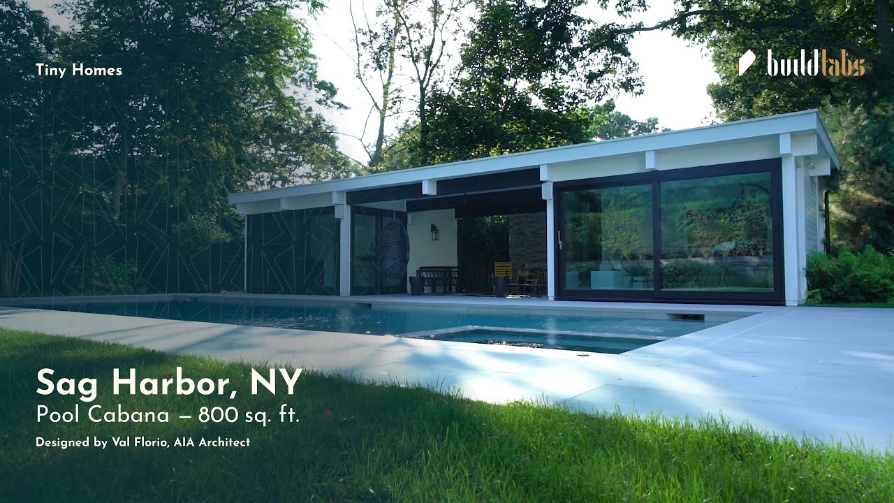 Inside a STUNNING Luxury Pool Cabana in the Hamptons | Modern ADU Tour by BuildLabs