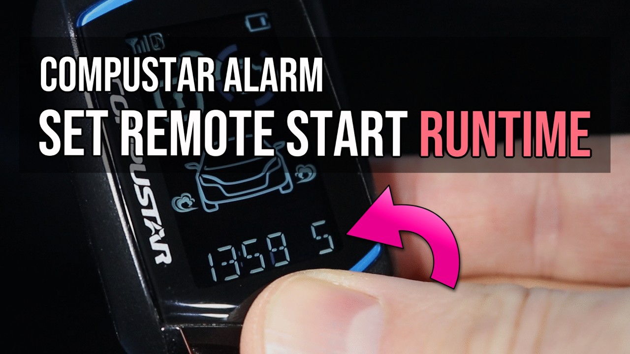 Set Remote Start Runtime on Compustar Starter/Alarm CM4000-CM7000