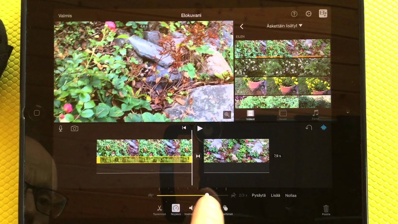 iMovie videon teko iPadilla