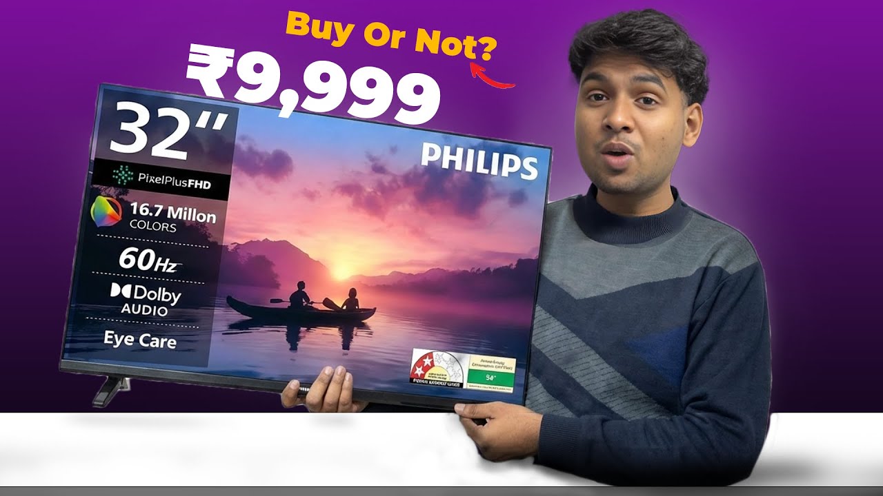 Don't Buy Philips 80 cm (32 inches) 6100 Series Frameless HD Smart LED Google TV