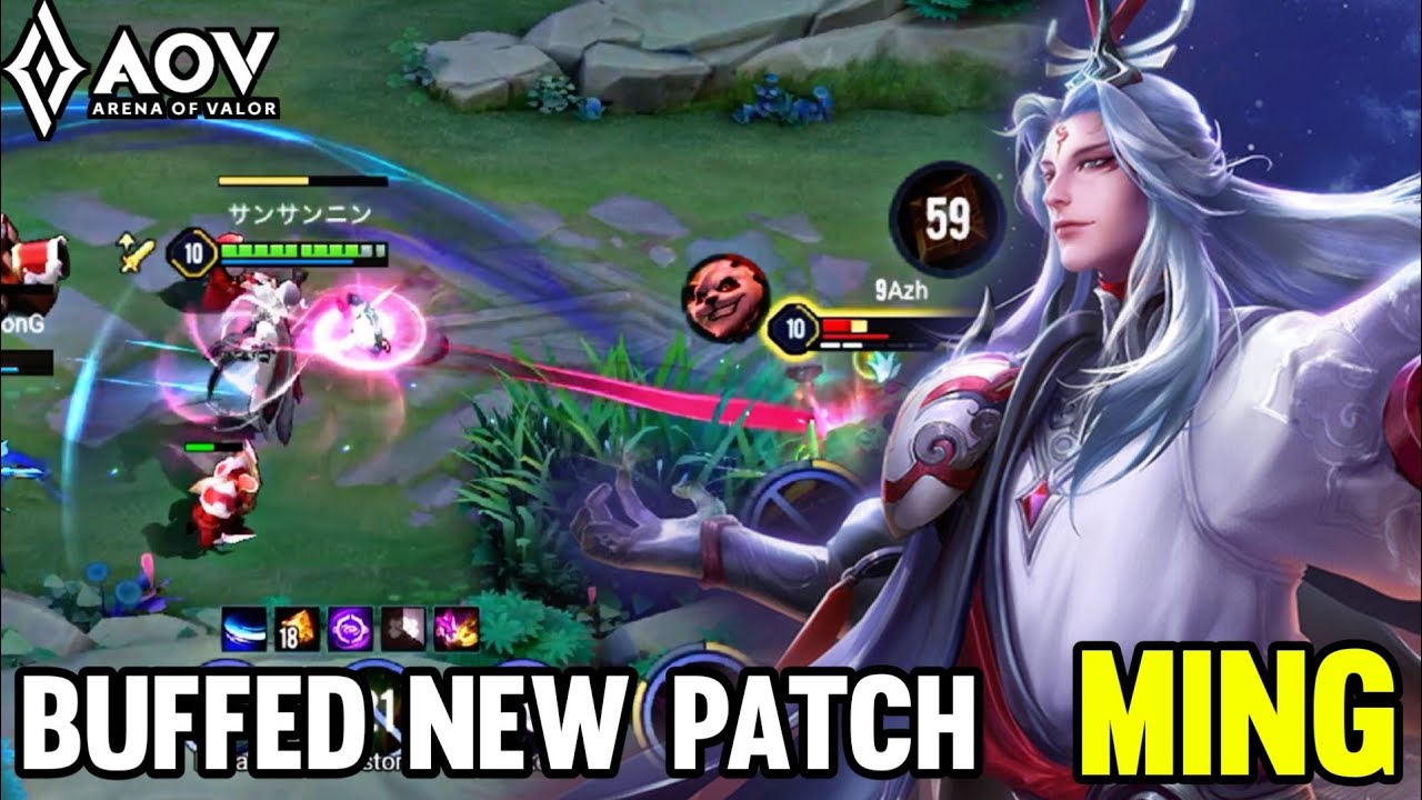 AOV : MING GAMEPLAY | BUFFED NEW PATCH - ARENA OF VALOR LI&Ecirc;NQU&Acirc;NMOBILE ROV COT