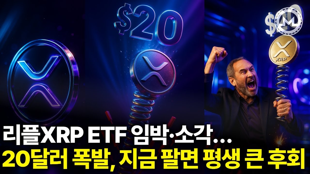 긴급속보 리플 XRP ETF D-1, 물량 소각 확정! 20달러 대폭발… 지금 팔면 평생 큰 후회