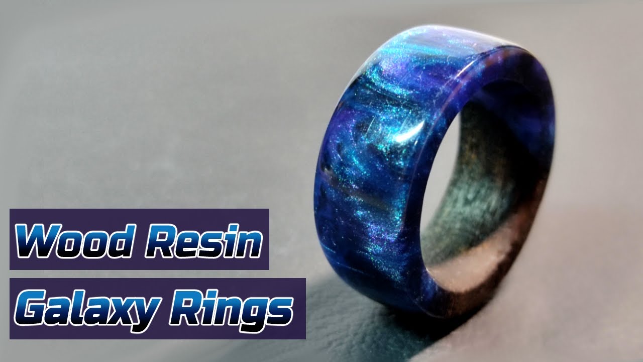 【ウッドレジン】流木で作った銀河のウッドレジンリング/Amazing/DIY/wood resin