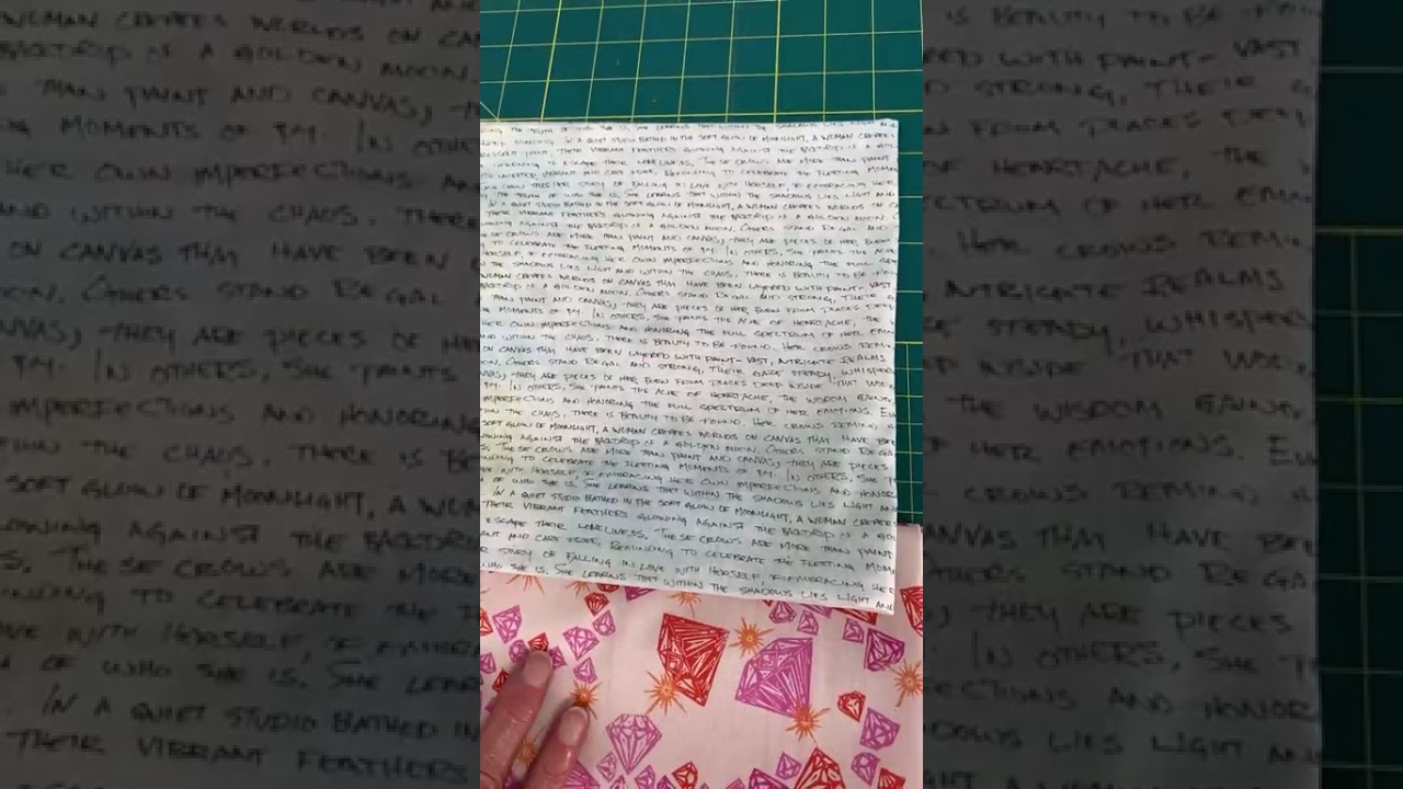 March 18 video - new fabric and a new book