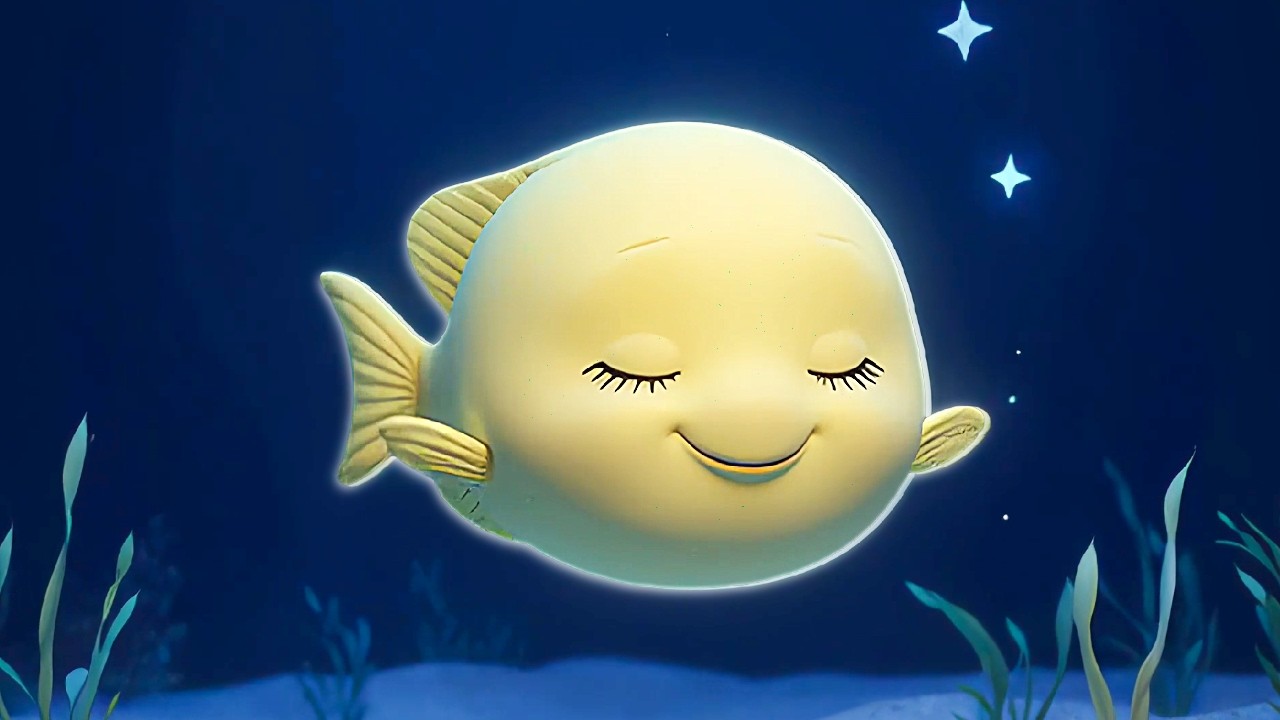 Babies Sleep Time 🌙 | Gentle Sleep Music with Sleepy Fish (45 Minutes)