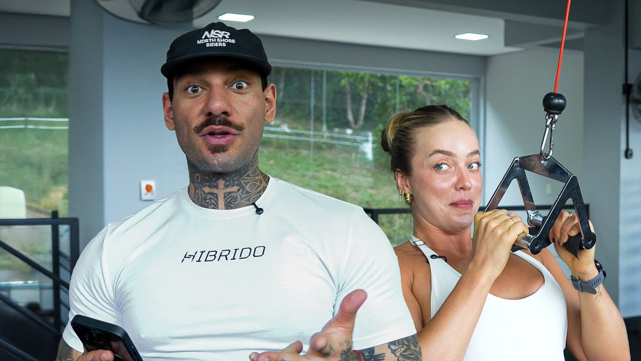 TREINEI COM UMA DAS MULHERES MAIS FORTES QUE JÁ VI! - TREINO HÍBRIDO: MUSCULAÇÃO