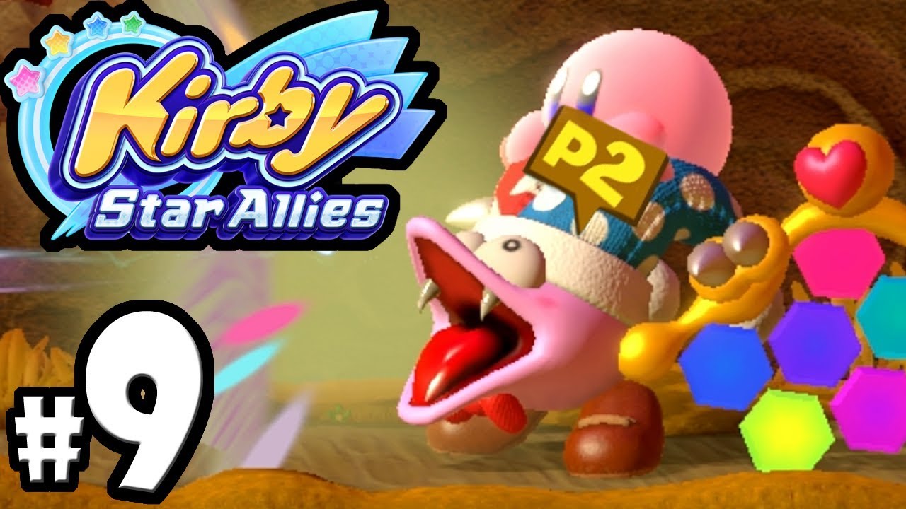 Kirby Star Allies - 2 Player Co-Op! - Switch Gameplay Walkthrough PART 9: Marx Laser & Yggy Woods