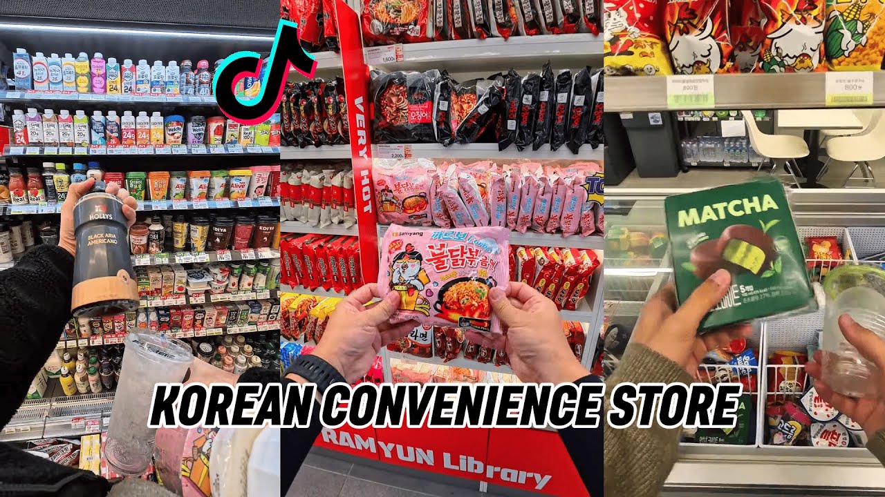 Korean Convenience Store TikTok Compilation 🇰🇷🍜 | Viral Snacks & Late Night Vibes