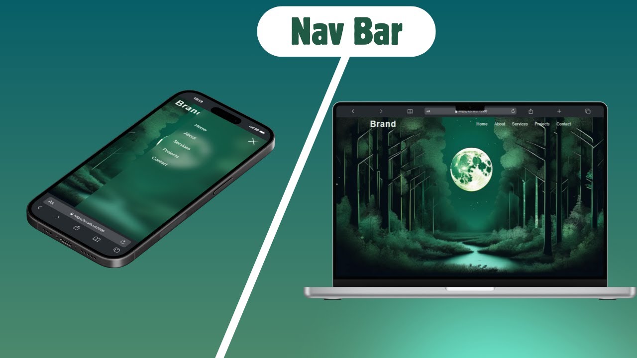 How to Create Responsive Nav Bar using HTML and CSS