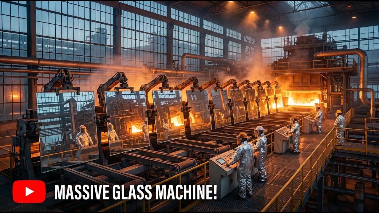 Inside Elon Musk’s Luxury Glass Factory: Giant Mirror in Action | Industrial Glass Masterpiece (4k)