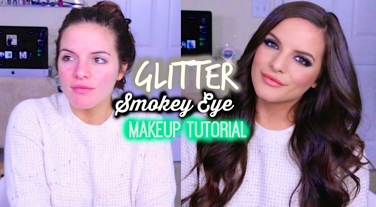 Glitter Smokey Eye Makeup Tutorial | Casey Holmes