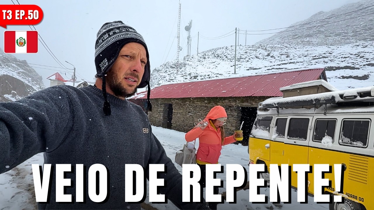 Neve e carro quebrado na PIOR estrada do Peru até agora - T3 Ep. 50