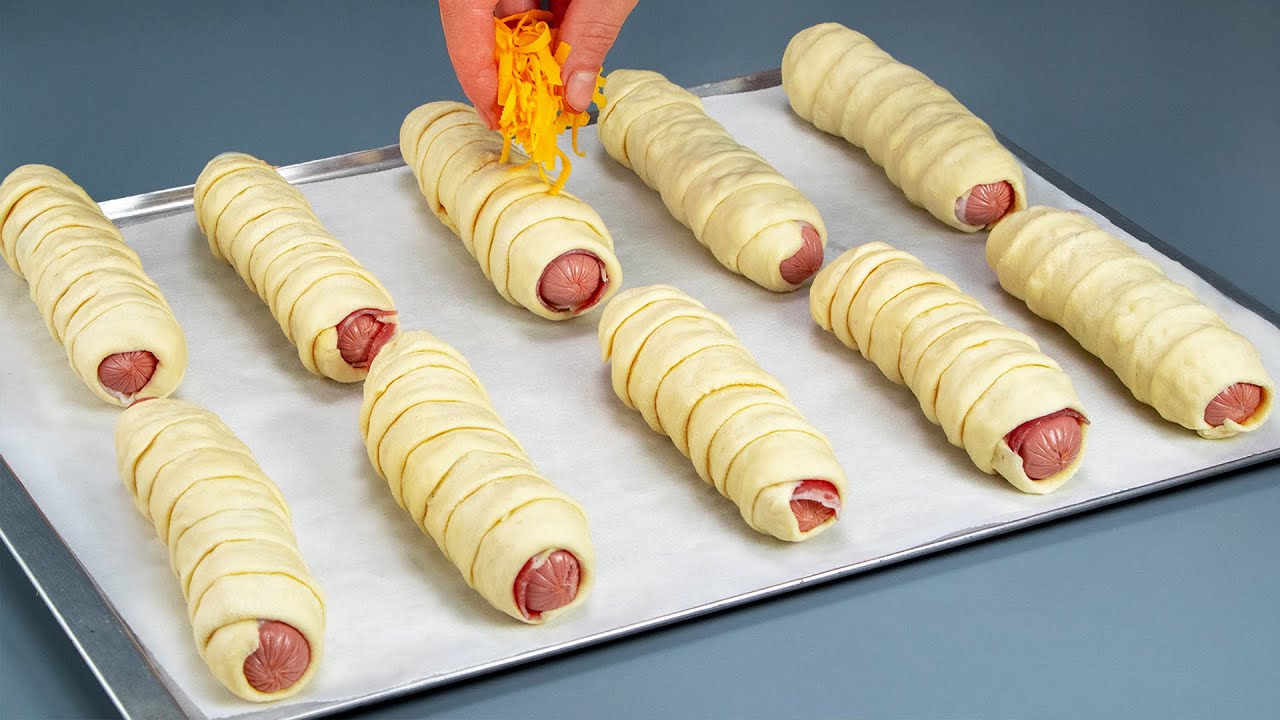 È semplicemente una BOMBA! Salsicce in pasta sfoglia, che spariscono in un minuto!