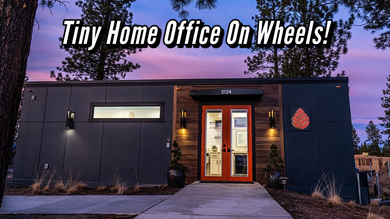 Tiny Home Office On Wheels - Tiny Office Tour - Tiny Heirloom