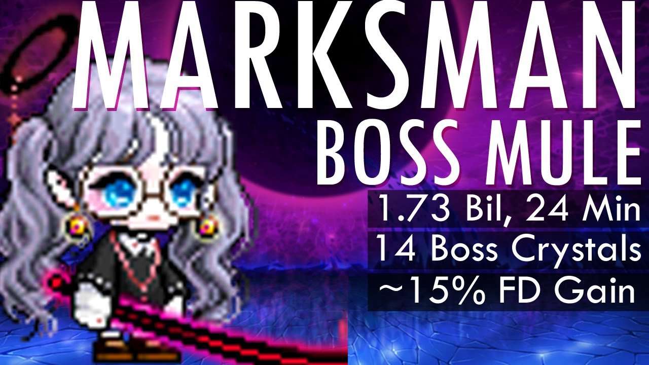 Maplestory Marksman Boss Mule 1.73 BIL in 24 Minutes Post 14 Boss Crystals Weekly and Price Changes