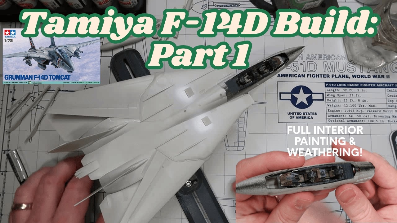 Сборка новой модели истребителя F-14D Tomcat от Tamiya в масштабе 1/72. Часть 1: Кабина и полная ...