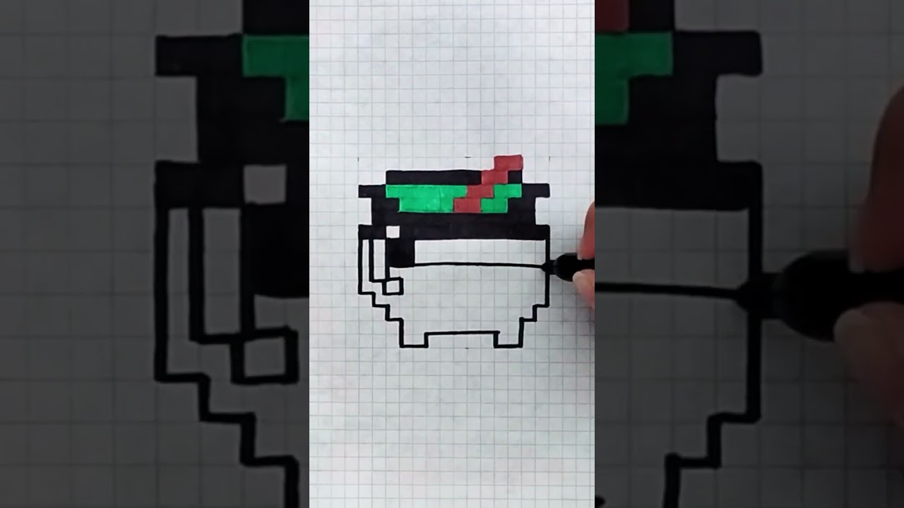 CALDERO BRUJA en pixel art |TUTORIAL #pixelart #art #tutorial #caldero #bruja